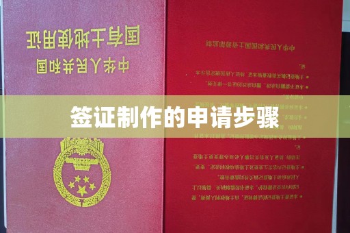 乌审旗签证制作的申请步骤