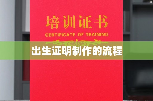 乌审旗出生证明制作的流程