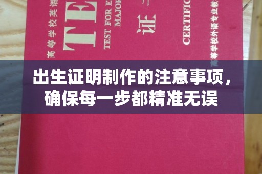 乌审旗出生证明制作的注意事项，确保每一步都精准无误