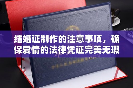 乌审旗结婚证制作的注意事项，确保爱情的法律凭证完美无瑕