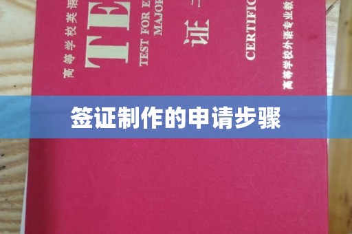 乌审旗签证制作的申请步骤